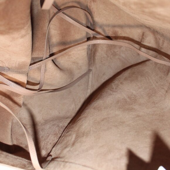 NWOT MANSUR GAVRIEL Soft M Hobo Taupe Pebble Leather Tote Shoulder Bag - Picture 8 of 9